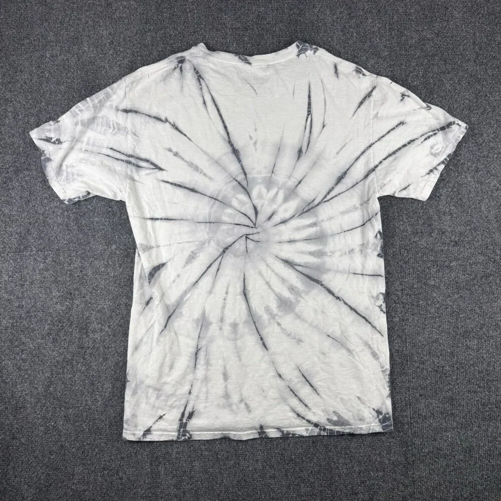 GHOSTFACE SCREAM BUNNY SLIPPERS CHILLIN - SMALL GRAY TIE-DYE T-SHIRT K313